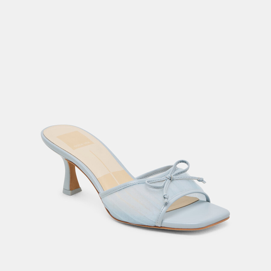 tacchi galen in tulle azzurro chiaro