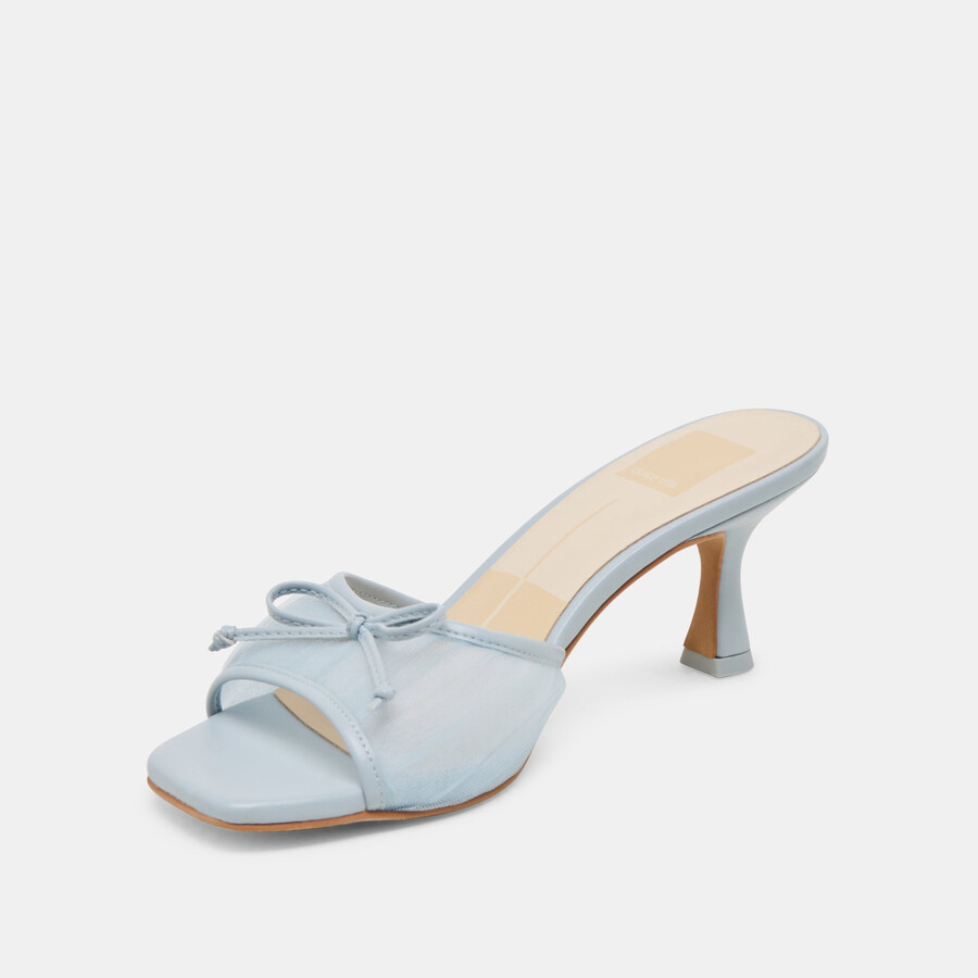 tacchi galen in tulle azzurro chiaro