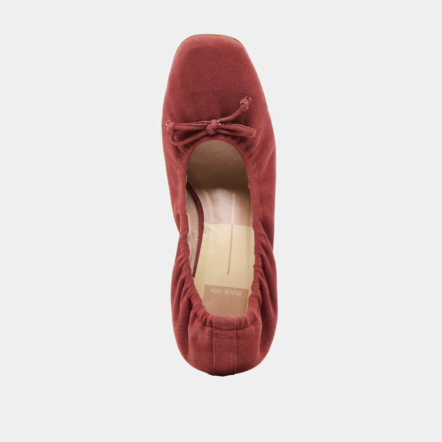 scarpe karmin in camoscio color brandy