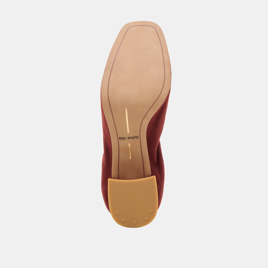 scarpe karmin in camoscio color brandy