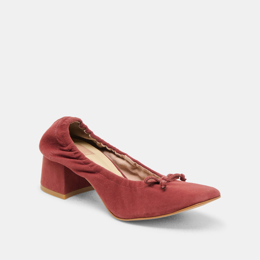 scarpe karmin in camoscio color brandy