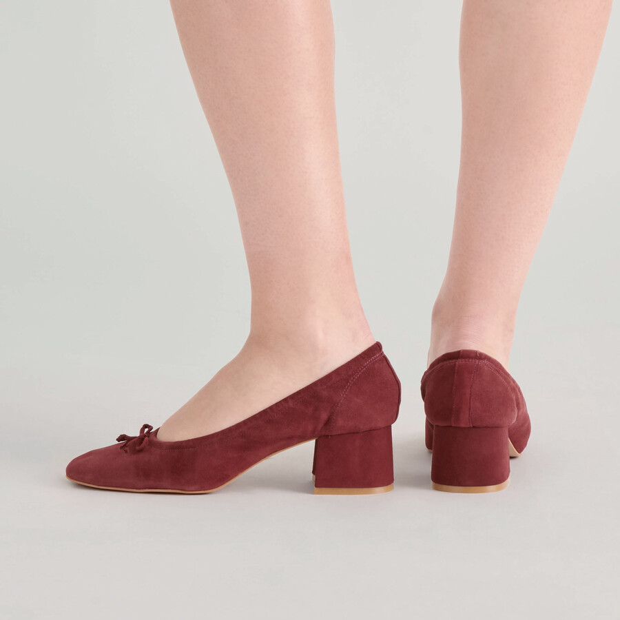 scarpe karmin in camoscio color brandy