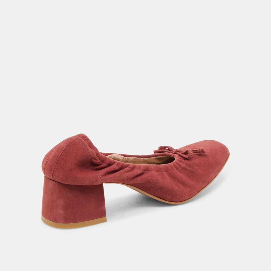 scarpe karmin in camoscio color brandy