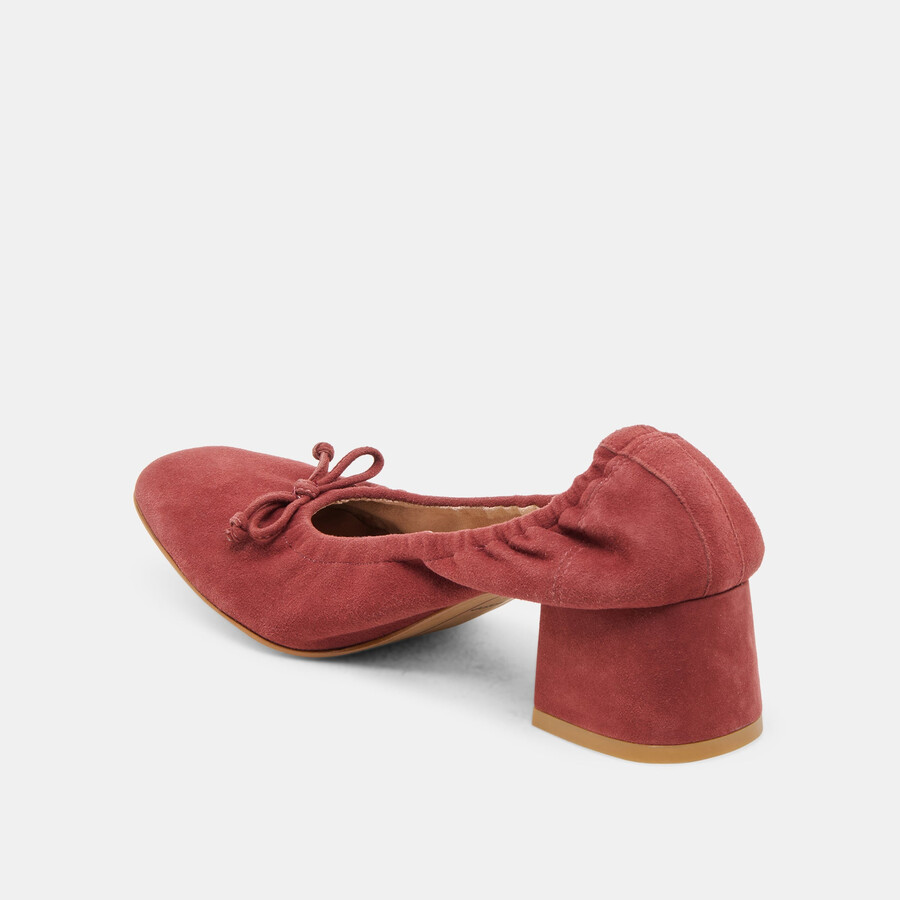 scarpe karmin in camoscio color brandy