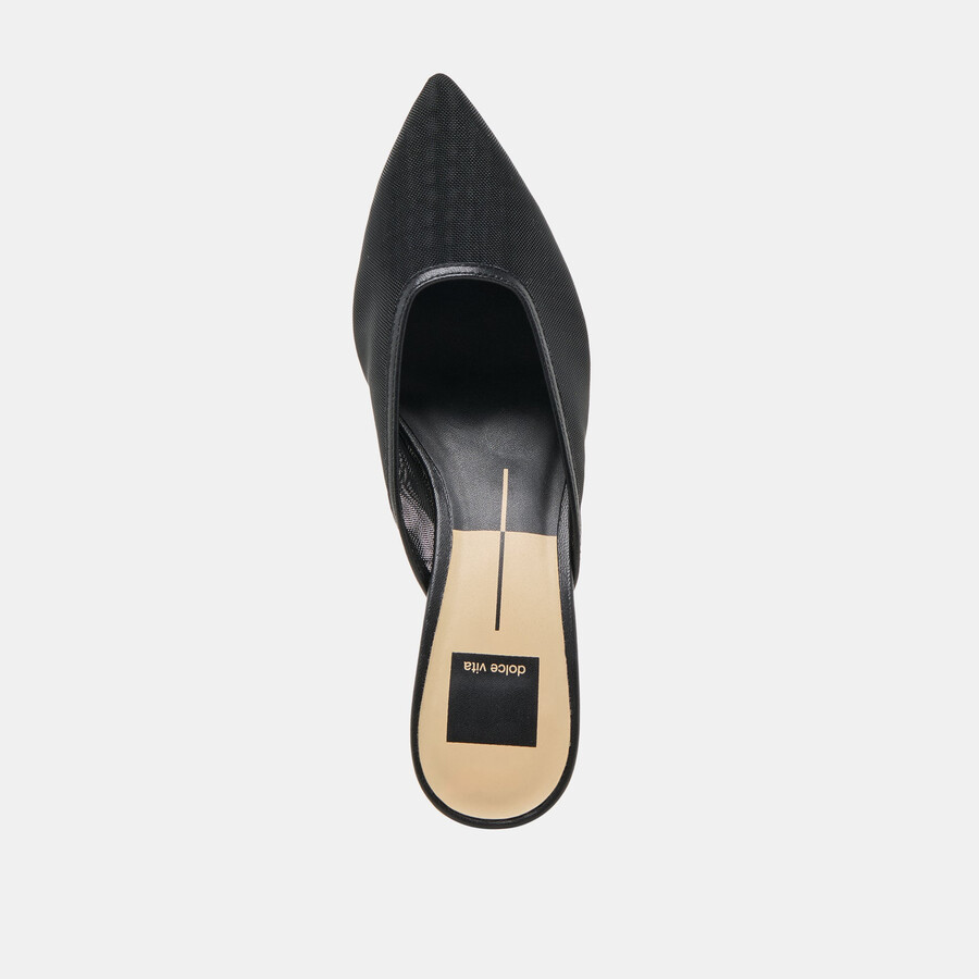 cleo heels onyx mesh