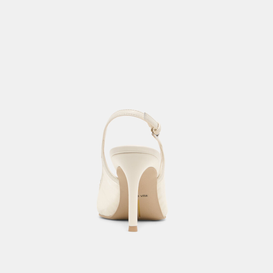 yela heels white tulle