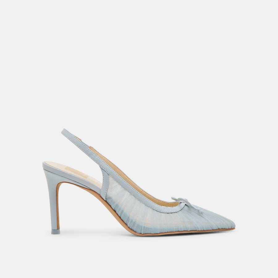 yela heels tulle azzurro chiaro