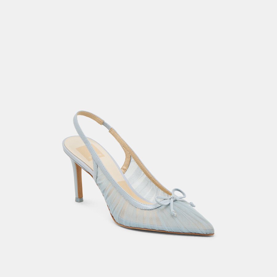 yela heels tulle azzurro chiaro