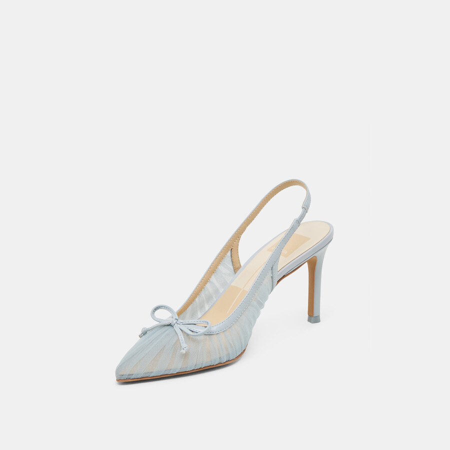 yela heels tulle azzurro chiaro