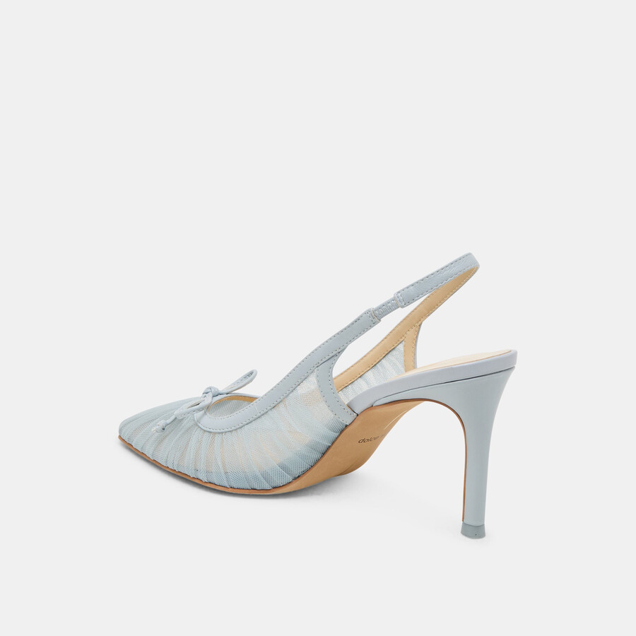 yela heels tulle azzurro chiaro