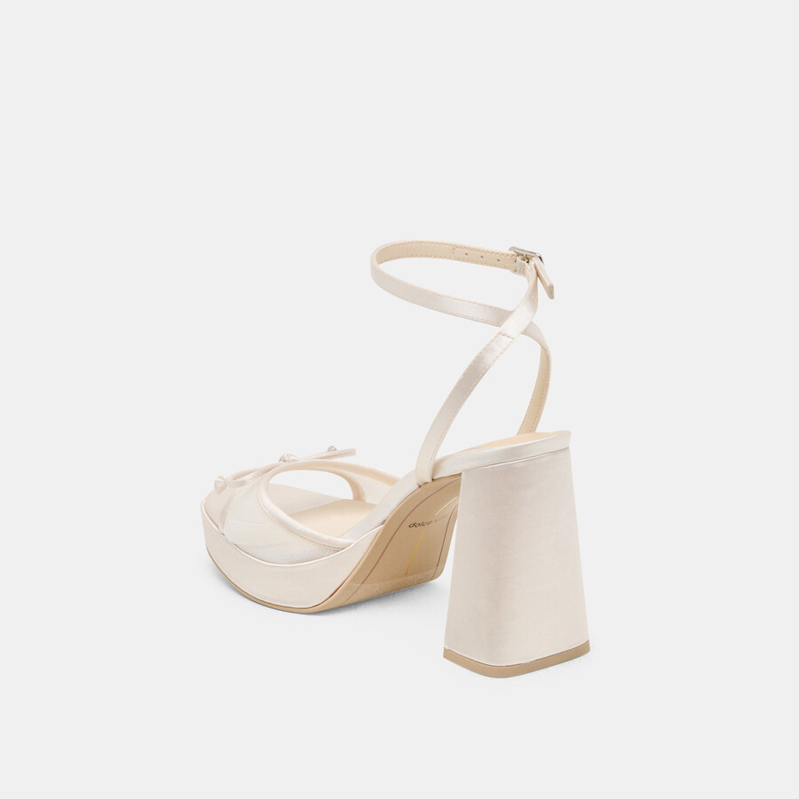 pandora heels white tulle
