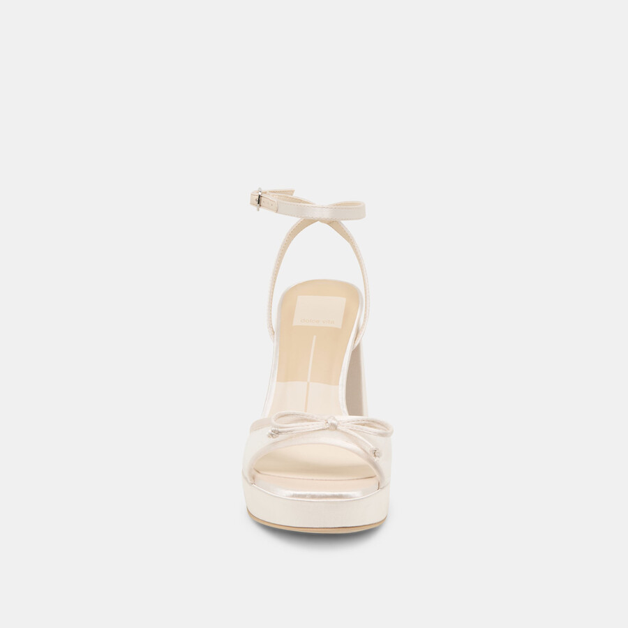 pandora heels white tulle