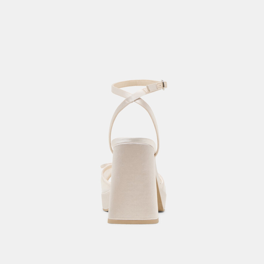 pandora heels white tulle