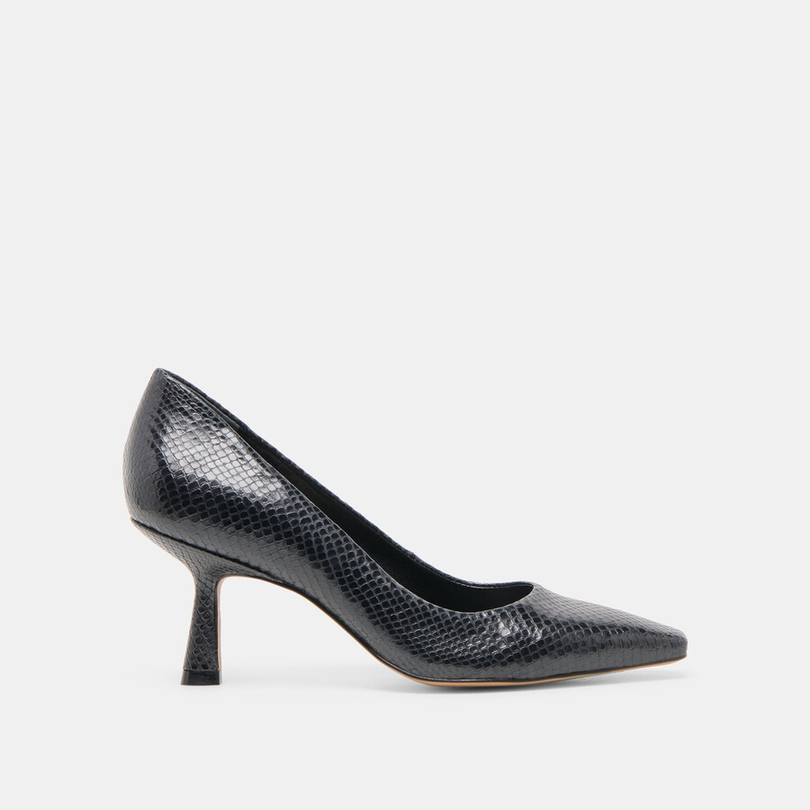 briona heels in pelle goffrata onice
