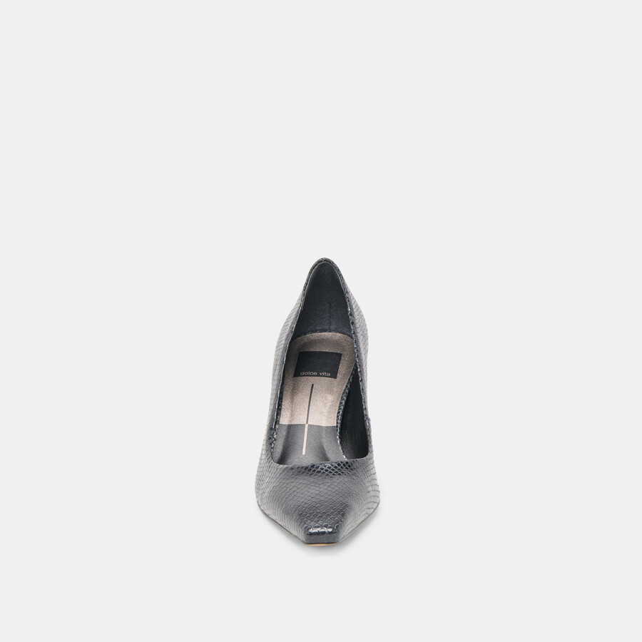 briona heels in pelle goffrata onice
