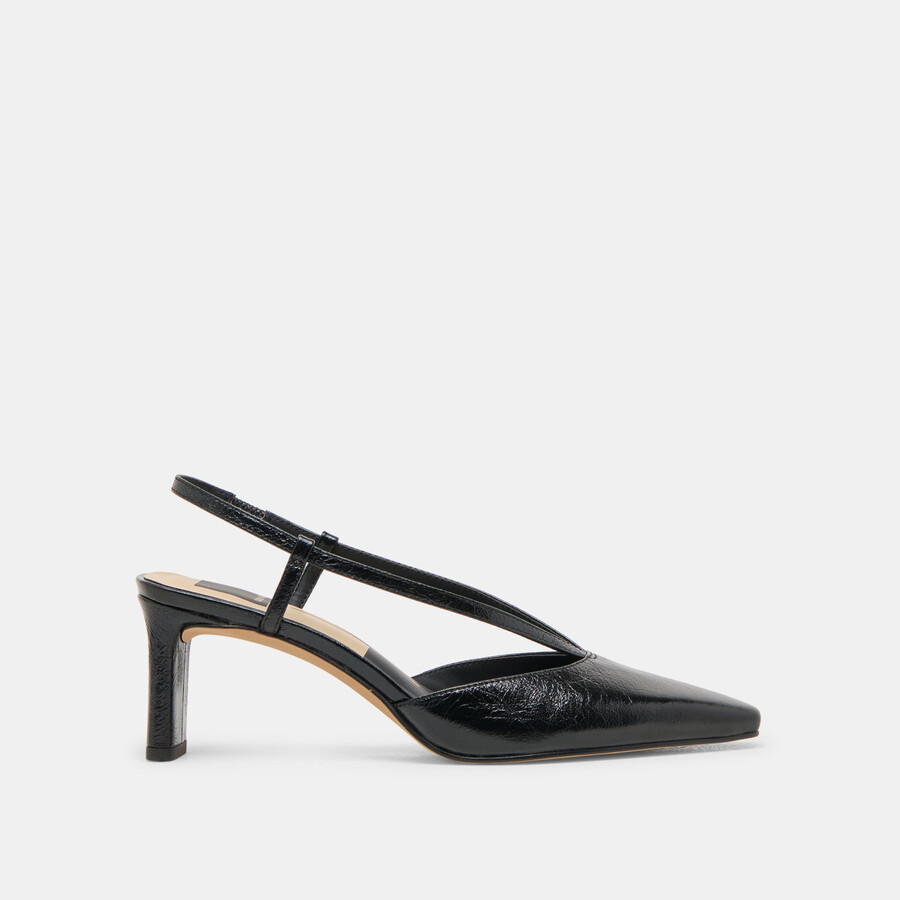 ginay heels pelle nera