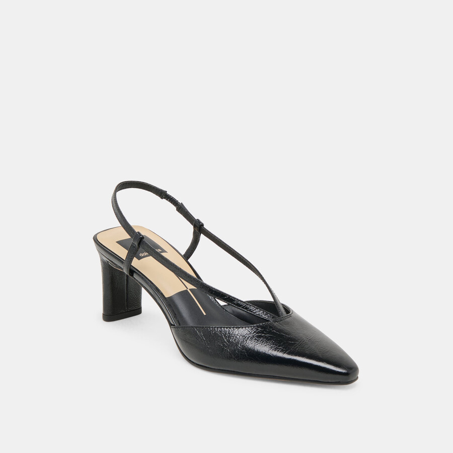 ginay heels pelle nera