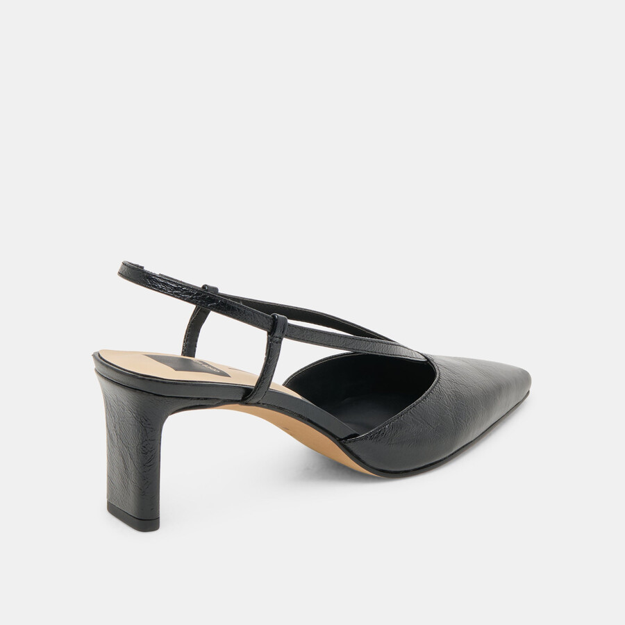 ginay heels pelle nera