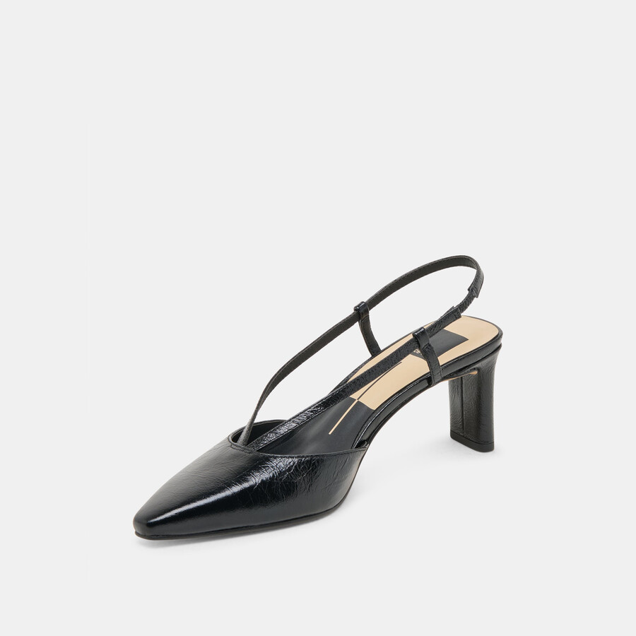 ginay heels pelle nera