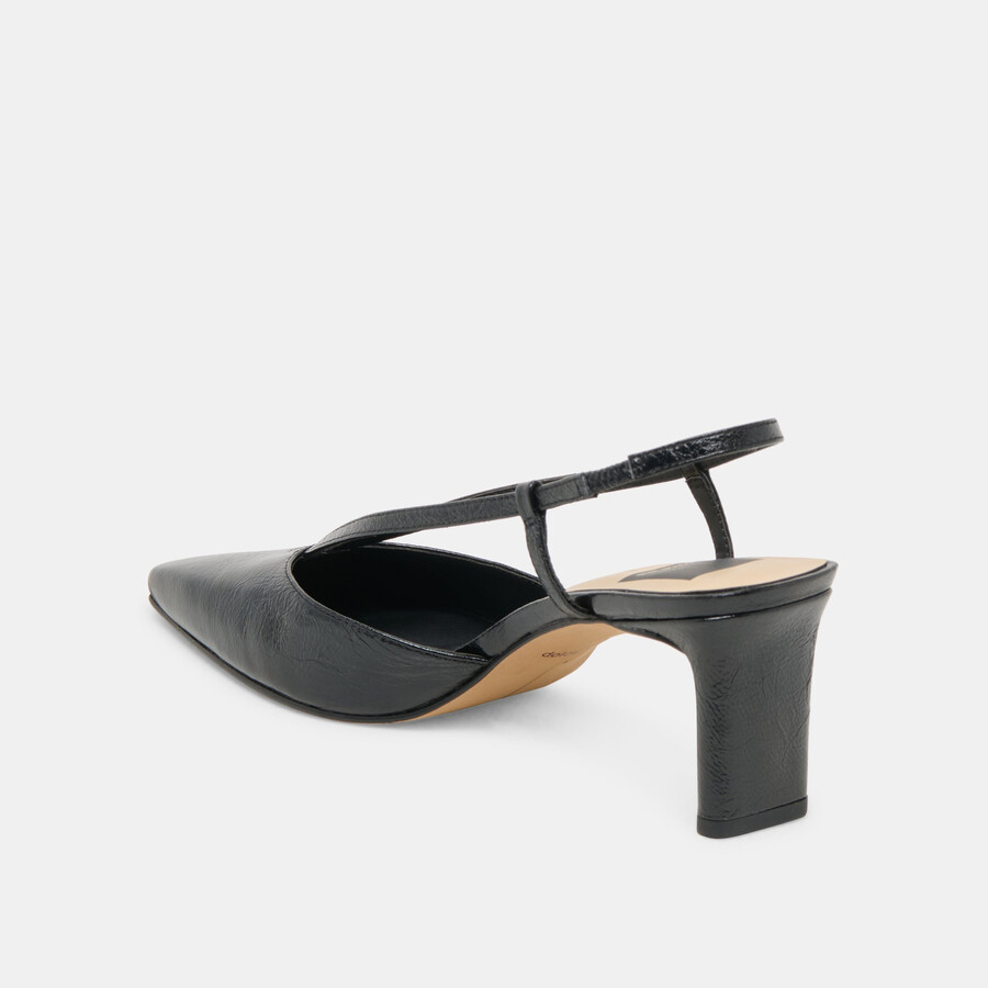 ginay heels pelle nera