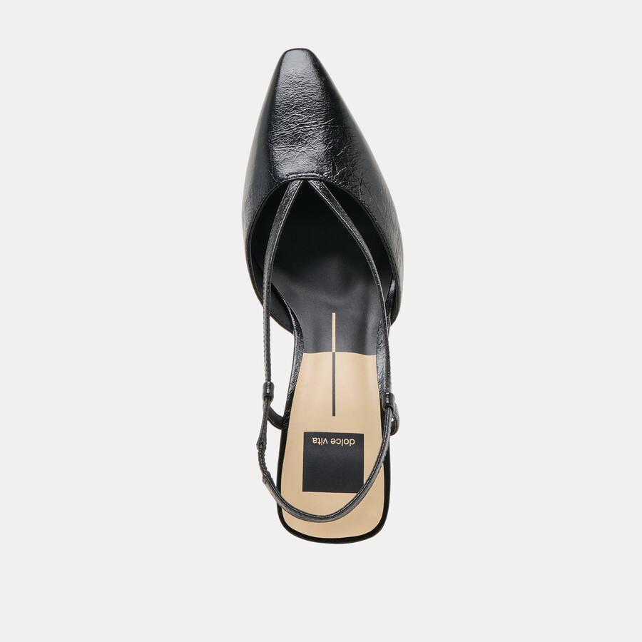 ginay heels pelle nera