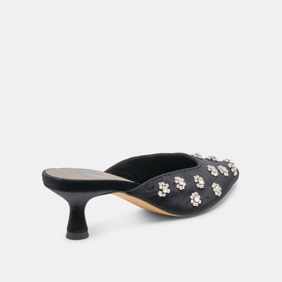 clara heels nero velvet