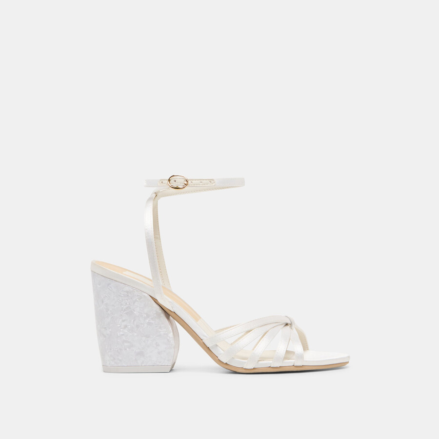 tacchi ronica true white satin