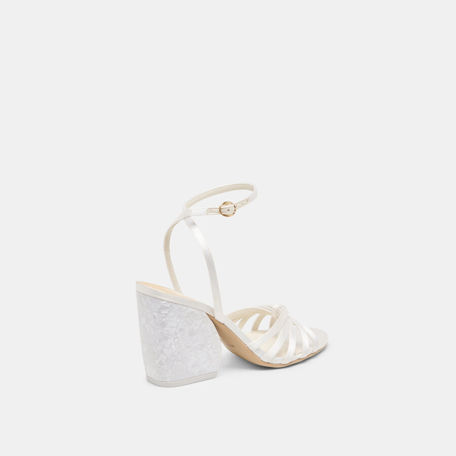 tacchi ronica true white satin