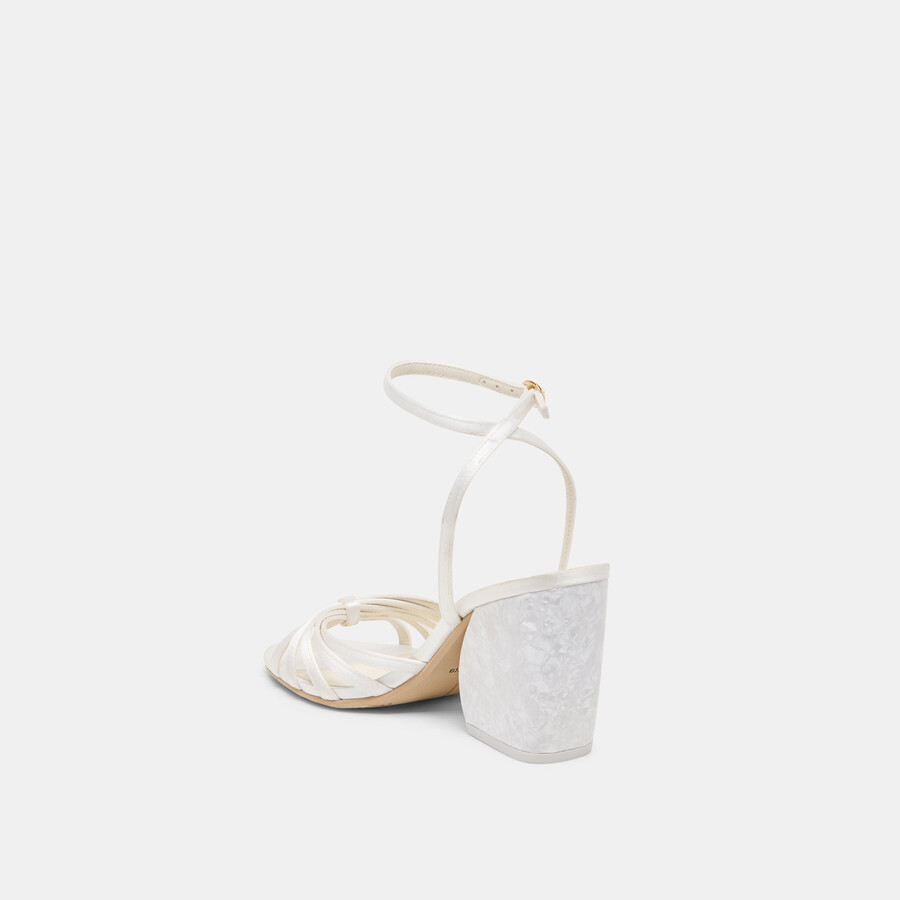 tacchi ronica true white satin