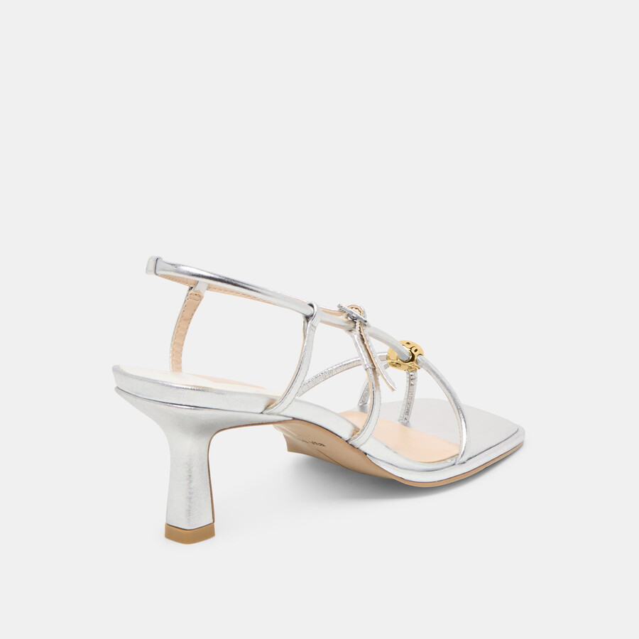 mylee heels argento pelle invecchiata