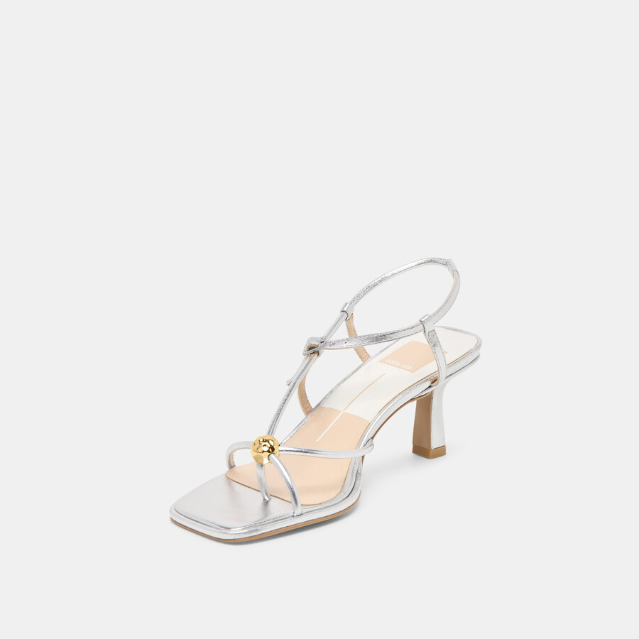 mylee heels argento pelle invecchiata