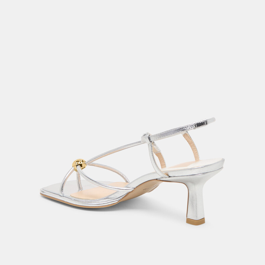 mylee heels argento pelle invecchiata