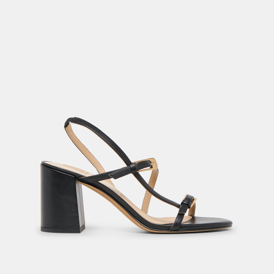 tacchi faye in pelle nera
