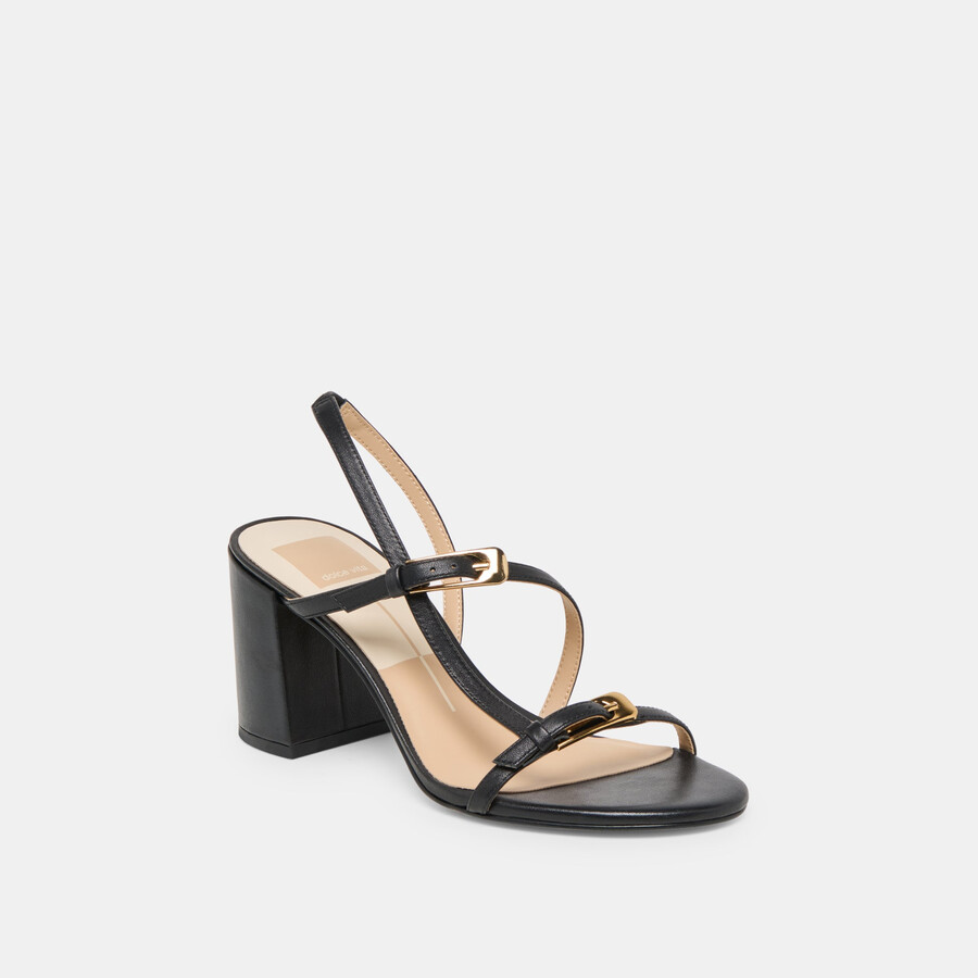 tacchi faye in pelle nera