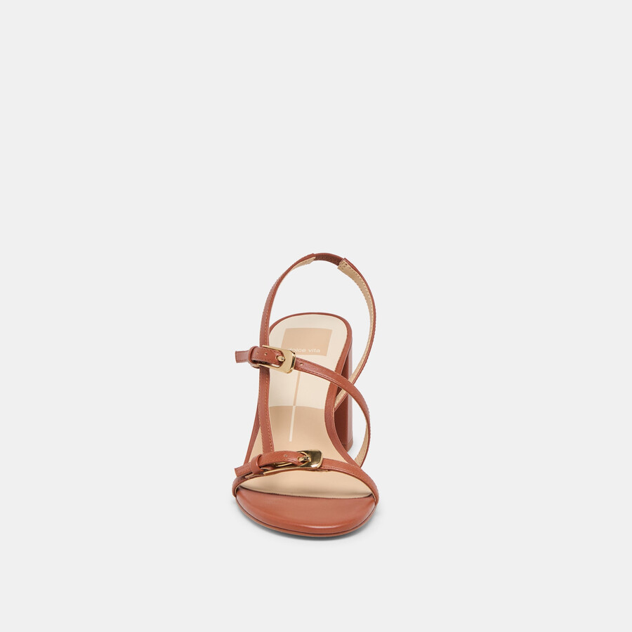 tacchi faye in pelle color cognac
