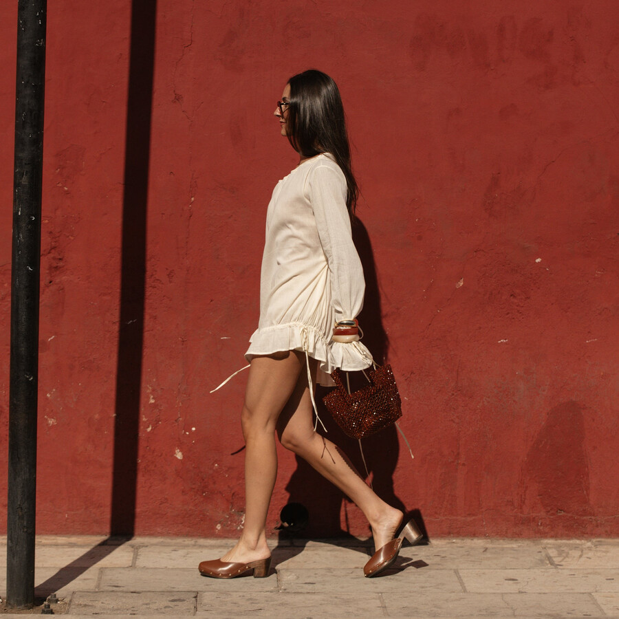 tacchi camyn in pelle marrone