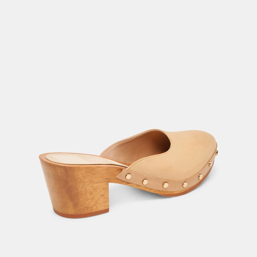 camyn heels cafe leather