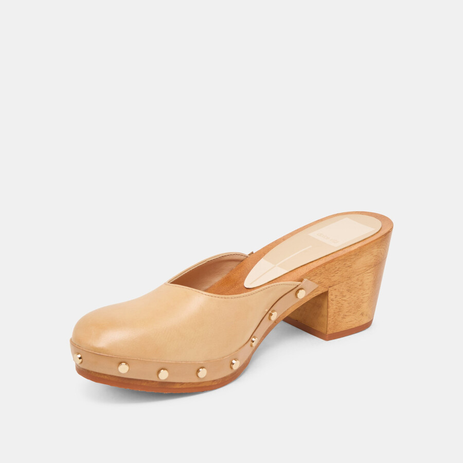 camyn heels cafe leather