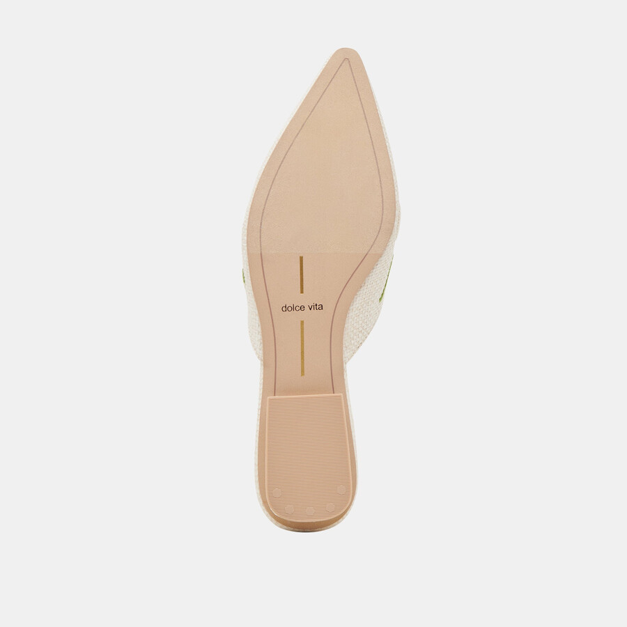 elm flats rafia floreale bianca