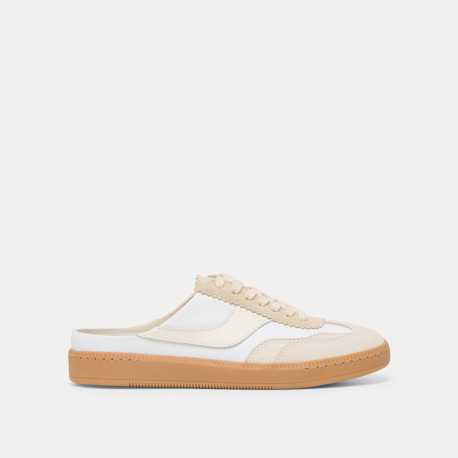 avviso slide sneakers avorio multi suede