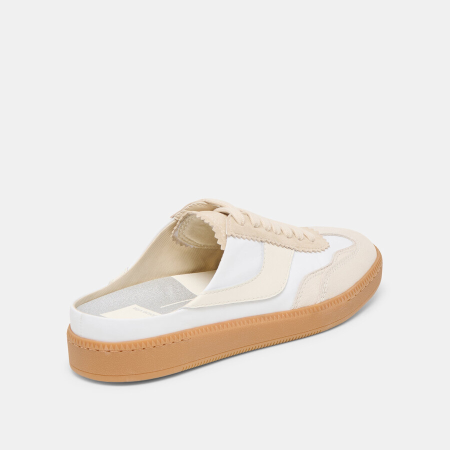 avviso slide sneakers avorio multi suede