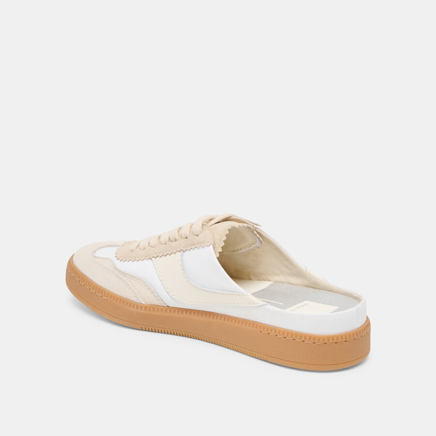 avviso slide sneakers avorio multi suede