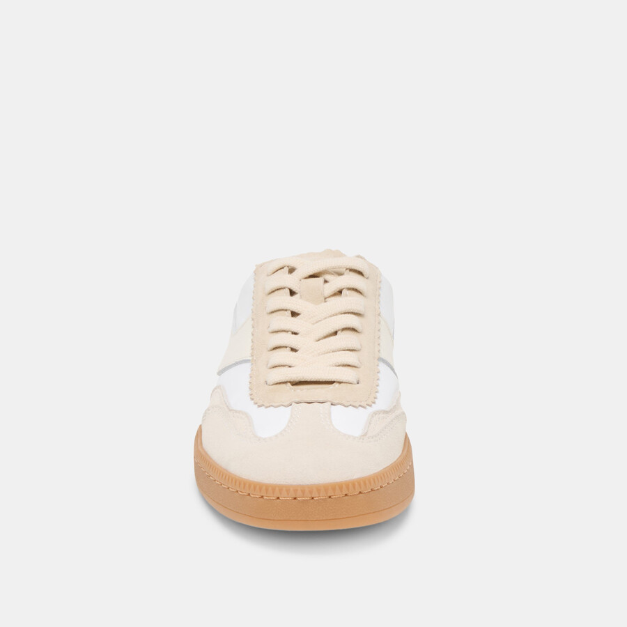 avviso slide sneakers avorio multi suede