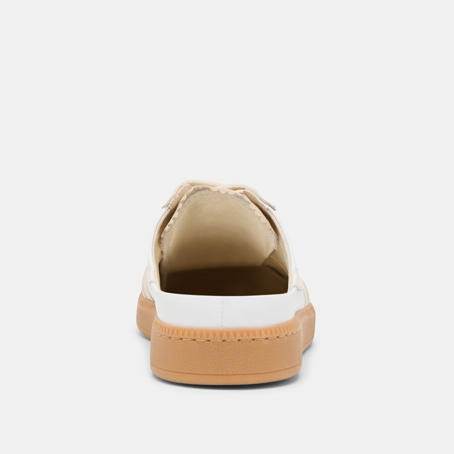 avviso slide sneakers avorio multi suede