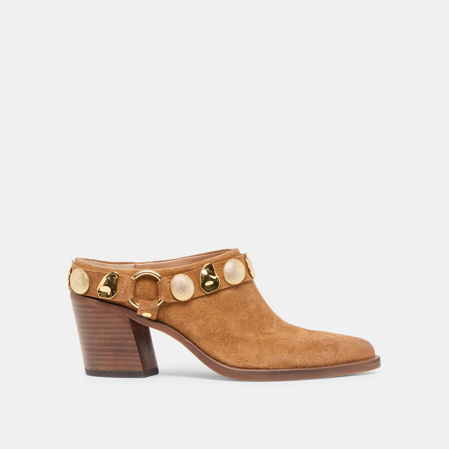 tacchi kanyon in pelle scamosciata marrone
