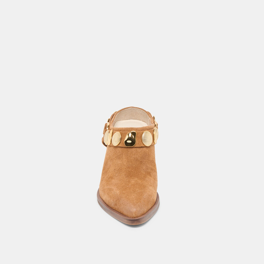 tacchi kanyon in pelle scamosciata marrone