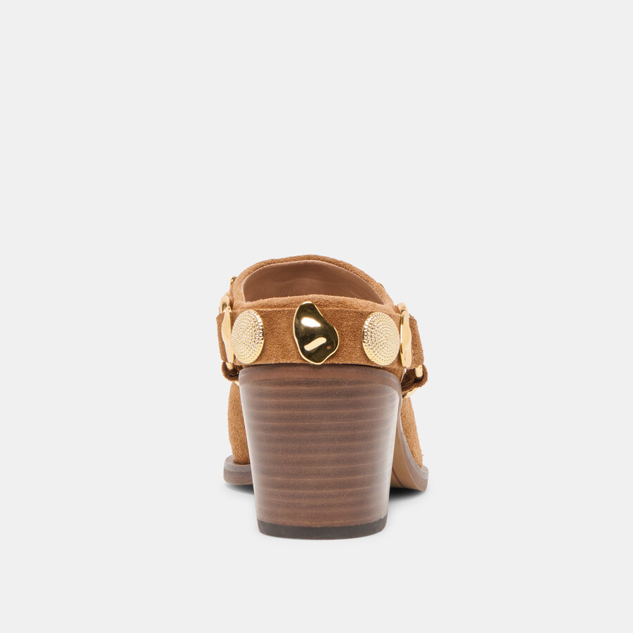 tacchi kanyon in pelle scamosciata marrone