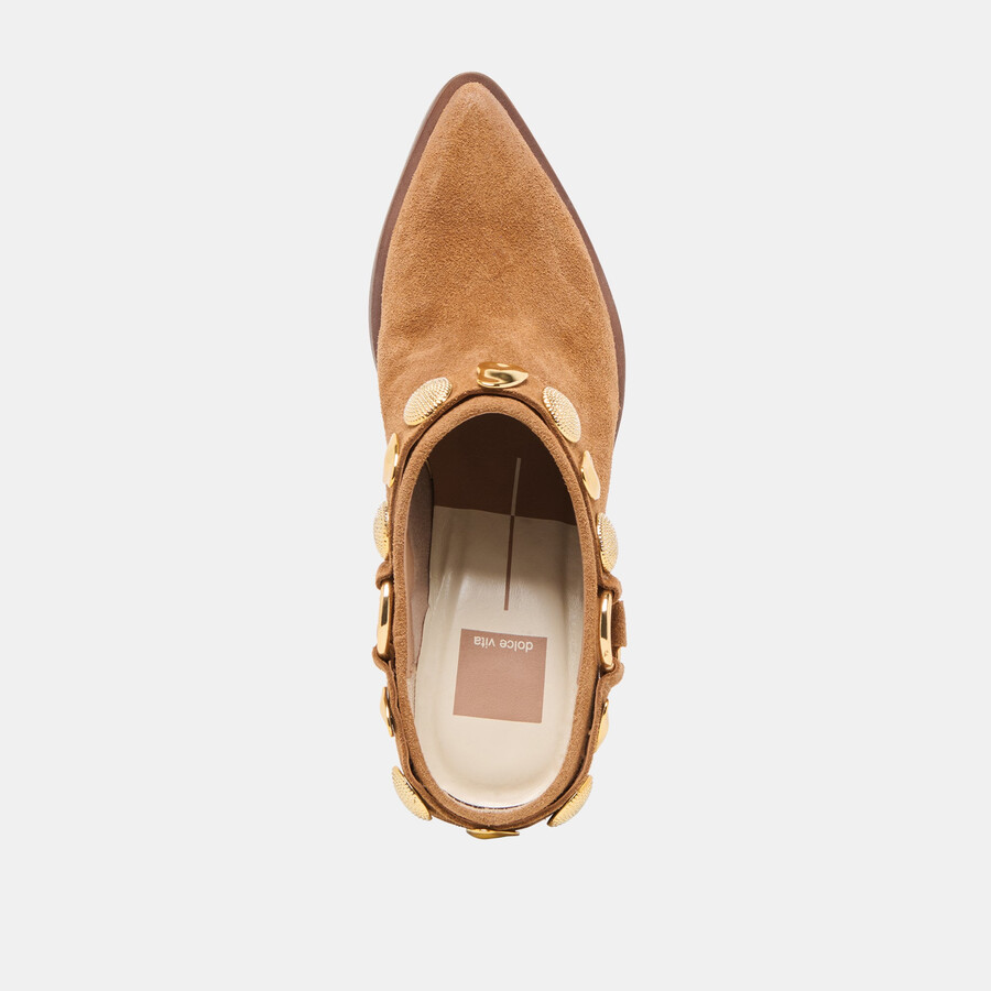 tacchi kanyon in pelle scamosciata marrone