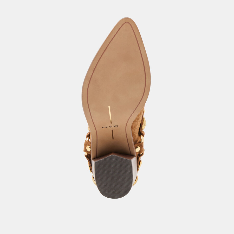 tacchi kanyon in pelle scamosciata marrone