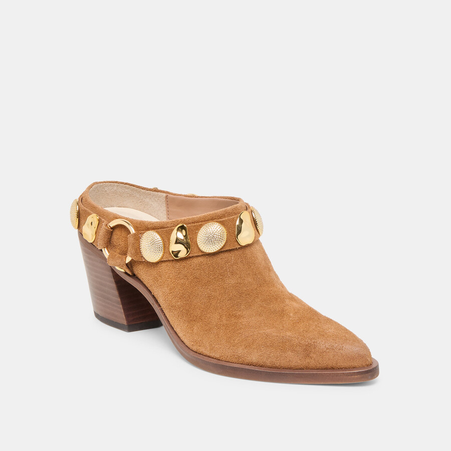 tacchi kanyon in pelle scamosciata marrone